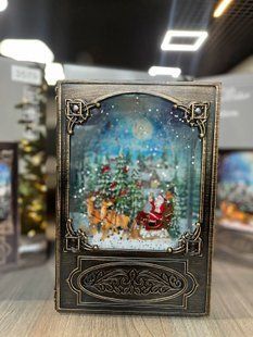 Санта клаус новогодний музыкальный ночник-светильник xmas wdl 24023b 00024784 фото