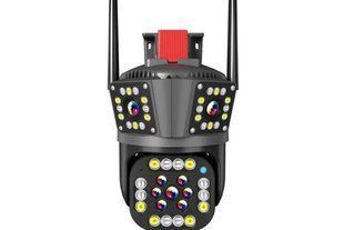 Wi-Fi відеокамера з трьома об'єктивами SD/карта YOSO YO-IPC49D6MP50 PTZ 2.8mm V380 00017368 фото