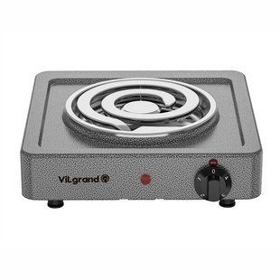 Плита настільна електрична ViLgrand VHP161D Gray 1000Вт 00020137 фото