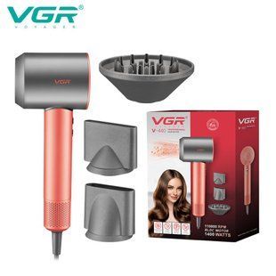 Фен профессиональный VGR V-440. Цвет: оранжевый 00014809 фото