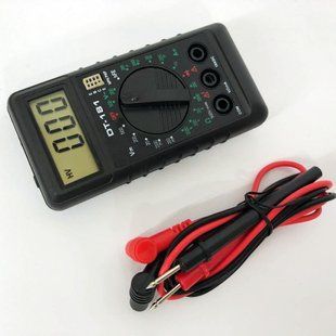 Компактный Мультиметр DT-181 тестер цифровой, щупы в комплекте, мультиметр с защитой, электронный мультиметр 00012606 фото