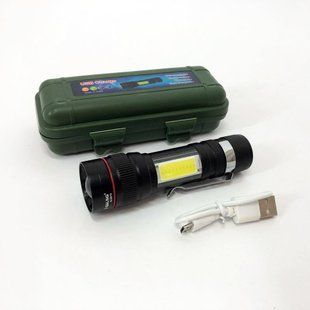 Фонарь тактический Bailong BL-520 T6 светодиодный на аккумуляторе, карманный мини фонарь, ручной мощный 00022912 фото