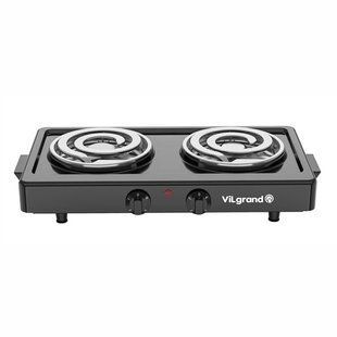 Електроплита Vilgrand VHP162D BLACK 2000Вт 00019851 фото