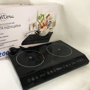 Электроплита большая индукционная инфракрасная Suntera ICD-1020 с LED дисплеем (2000 Вт) 00018661 фото
