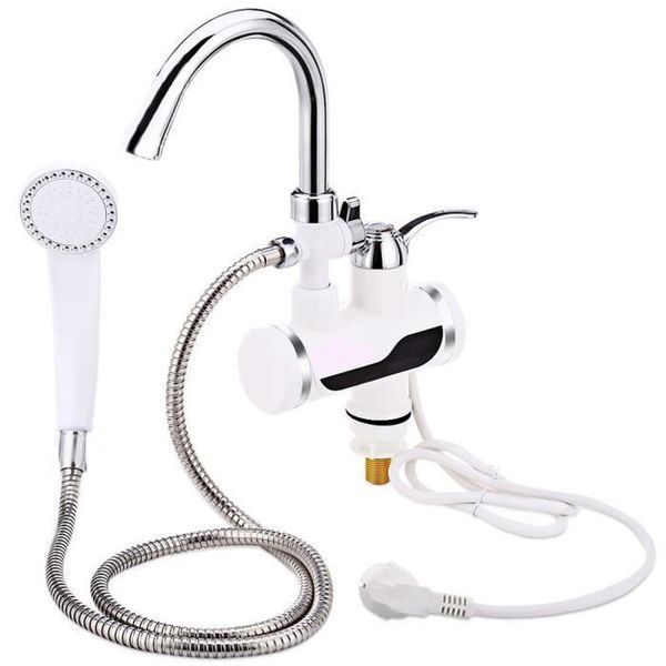 Электрический водонагреватель с душем DIGITAL Shower WF-013 мини бойлер, Проточный кран водонагреватель 00019375 фото