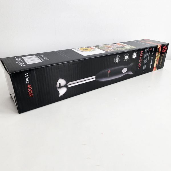 Блендер DOMOTEC MS-5101 погружной 350 Вт нержавейка, блендер для молочных коктейлей блендер измельчитель 00018857 фото