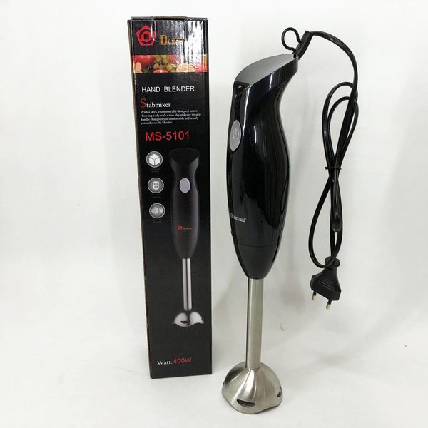 Блендер DOMOTEC MS-5101 погружной 350 Вт нержавейка, блендер для молочных коктейлей блендер измельчитель 00018857 фото