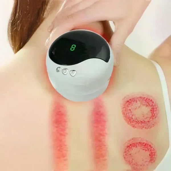 Антицелюлітний вакуумний масажер Intelligent Cupping Massage, акумуляторний ручний масажер для тіла Білий LY-873-White 00015047 фото