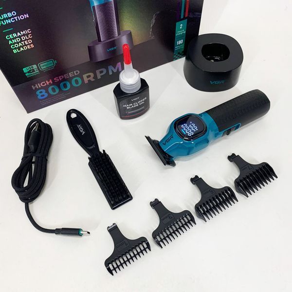 Тример для стрижки волосся VGR V-886T BLUE 8000RPM 00015462 фото