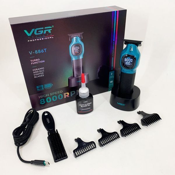 Тример для стрижки волосся VGR V-886T BLUE 8000RPM 00015462 фото