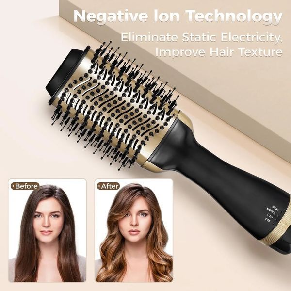 Профессиональная фен-расческа для укладки волос 3 в 1 XL-1615 00021725 фото