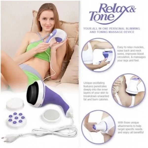 Масажер для схуднення, для тіла, рук та ніг Relax&Tone 00014658 фото
