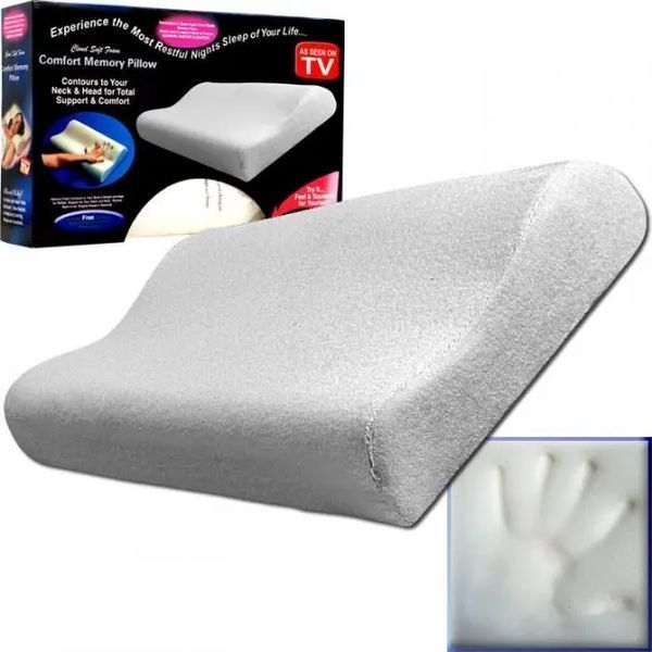 Ортопедическая подушка с памятью Memory pillow (мемори пиллоу) 00014691 фото