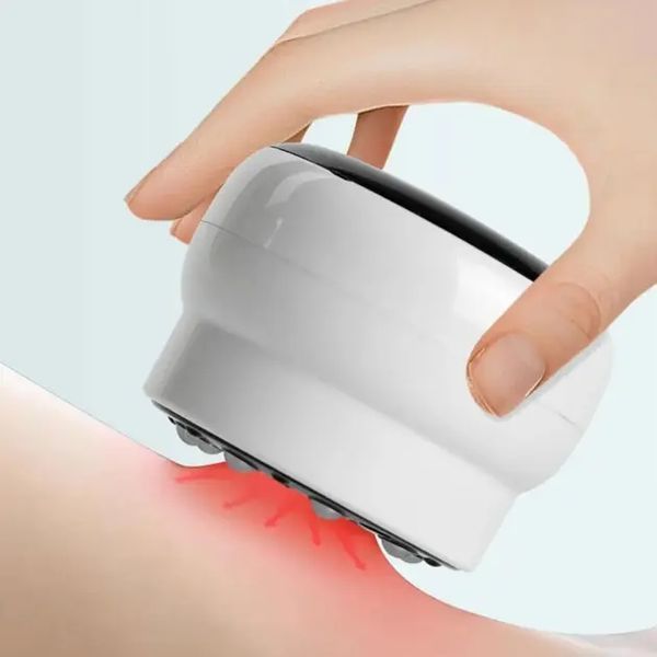 Антицелюлітний вакуумний масажер Intelligent Cupping Massage, акумуляторний ручний масажер для тіла Білий LY-873-White 00015047 фото