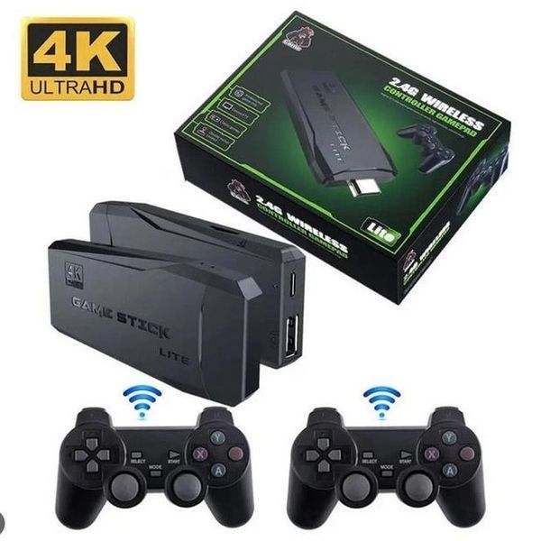 Игровая приставка M8 64G, 4К, + 2 беспроводных джойстика / Консоль для телевизора 00016306 фото