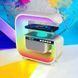 Нічний акумуляторний RGB G3 з бездротовою зарядкою 15W і Bluetooth колонкою 3W Настільна смарт лампа 00012627 фото 10