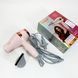 Фен для волосся дорожній VGR V-432 PINK, з концентратором 1000 Вт, іонізація та 2 режими. Колір: рожевий 00014959 фото 8