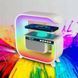Нічний акумуляторний RGB G3 з бездротовою зарядкою 15W і Bluetooth колонкою 3W Настільна смарт лампа 00012627 фото 33