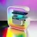 Нічний акумуляторний RGB G3 з бездротовою зарядкою 15W і Bluetooth колонкою 3W Настільна смарт лампа 00012627 фото 28