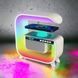 Нічний акумуляторний RGB G3 з бездротовою зарядкою 15W і Bluetooth колонкою 3W Настільна смарт лампа 00012627 фото 38
