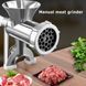 Кухонная мясорубка механическая бытовая алюминевая ручная для приготовления фарша 00021244 фото 1