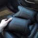 Набор авто подушек Skoda из натуральной кожи + брелок, Автоподушка на подголовник 00016877 фото 2