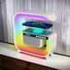 Нічний акумуляторний RGB G3 з бездротовою зарядкою 15W і Bluetooth колонкою 3W Настільна смарт лампа 00012627 фото 15