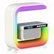 Нічний акумуляторний RGB G3 з бездротовою зарядкою 15W і Bluetooth колонкою 3W Настільна смарт лампа 00012627 фото 7