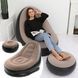 Надувное кресло с пуфом для отдыха AIR SOFA велюровое 00012679 фото 1