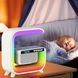 Нічний акумуляторний RGB G3 з бездротовою зарядкою 15W і Bluetooth колонкою 3W Настільна смарт лампа 00012627 фото 6