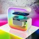 Нічний акумуляторний RGB G3 з бездротовою зарядкою 15W і Bluetooth колонкою 3W Настільна смарт лампа 00012627 фото 44