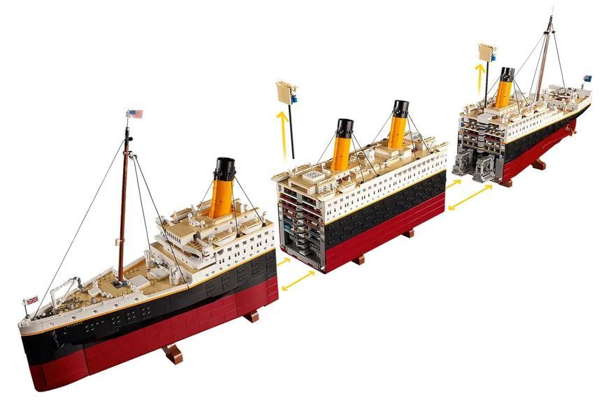 Блочный конструктор Титаник 1.15 метра, 9090PCS 00016646 фото