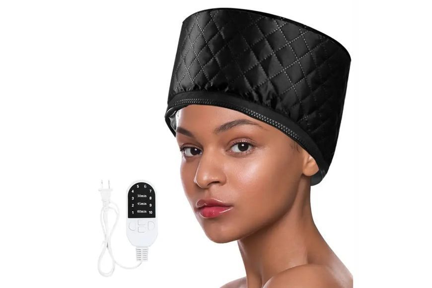 Электрическая термошапка сушуар Happy Hair Lux Spa Cap для масок, ламинирования и лечения волос 00015606 фото