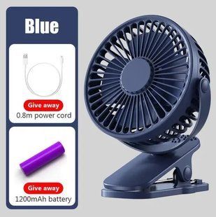 Вентилятор аккумуляторный fan-af01 с usb с прищепкой 3 скорости, 360 градусов 00018516 фото