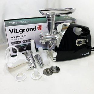 Електром'ясорубка ViLgrand V203-BRMG. Колір: чорний 00019391 фото