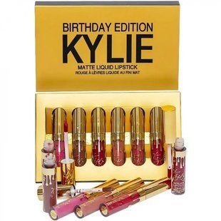 Помада KYLIE Birthday edition матовая 6шт К006/02 золото 00015698 фото