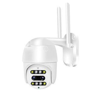 Бездротова WiFi камера відеоспостереження вулична поворотна PTZ WiFi Outdoor Camera CF26 HD1080P 2MP 4мм+12мм 00017973 фото