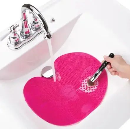 Коврик для мытья косметических кисточек Brush Spa | Силиконовый коврик для очистки кистей 00014582 фото