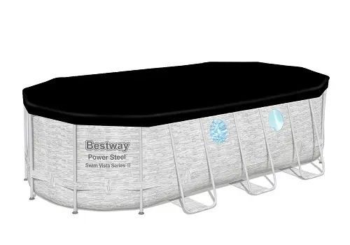 Семейный овальный каркасный бассейн Bestway 56716 549х274х122 см с фильтром и лестницей на 13420 л 00013152 фото