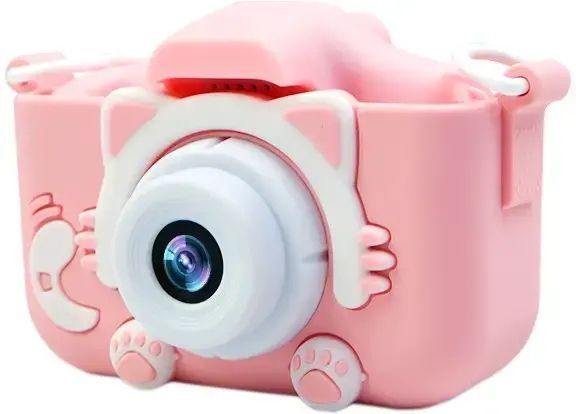 Детский цифровой фотоаппарат Smart Kids Kitty с 2" экраном 20Мп в силиконовом чехле "Кошечка" со встроенными играми 00015983 фото