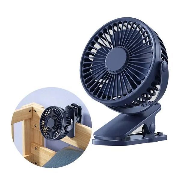 Вентилятор аккумуляторный fan-af01 с usb с прищепкой 3 скорости, 360 градусов 00018516 фото