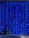 Светодиодная гирлянда штора роса на проволоке 3х2 м 200 LED пульт + USB Синий 00024812 фото 2