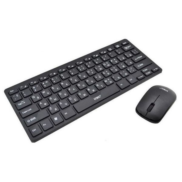 Бездротова клавіатура IOS з мишкою Keyboard Wireless 901. Колір: чорний 00017760 фото