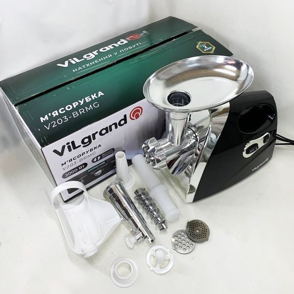 Електром'ясорубка ViLgrand V203-BRMG. Колір: чорний 00019391 фото