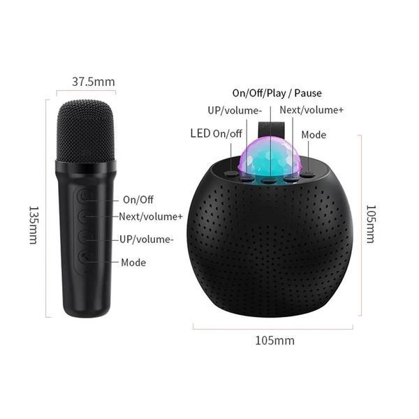 Портативная колонка Z1 (Bluetooth, LED, 2 микрофона, проекция) 00016170 фото