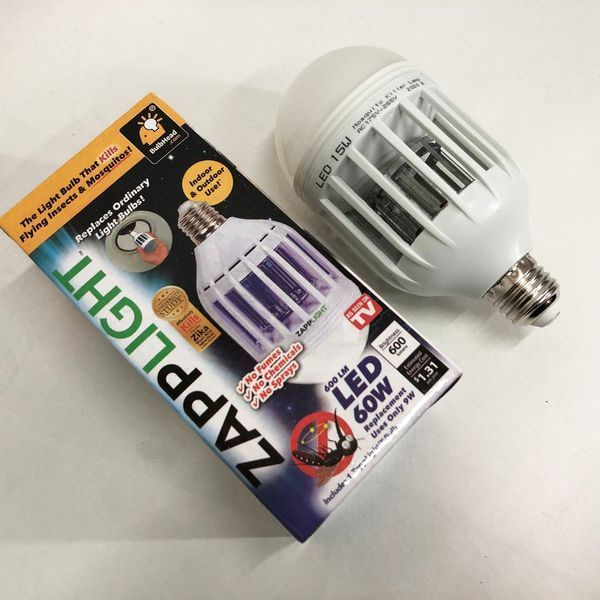 Светодиодная лампа приманка для насекомых Zapp Light, электрическая ловушка для насекомых, противомоскитная лампа от комаров 00012538 фото