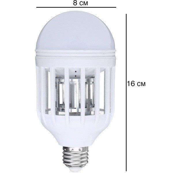 Светодиодная лампа приманка для насекомых Zapp Light, электрическая ловушка для насекомых, противомоскитная лампа от комаров 00012538 фото