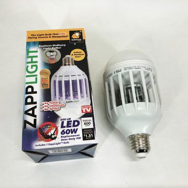 Светодиодная лампа приманка для насекомых Zapp Light, электрическая ловушка для насекомых, противомоскитная лампа от комаров 00012538 фото