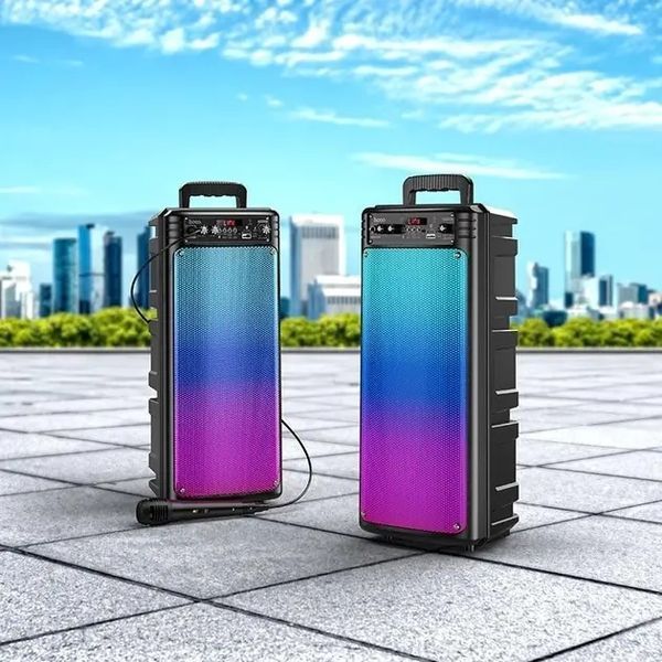 Бездротова портативна колонка Bluetooth з мікрофоном HOCO BS52 | TWS, BT5.0, 10Wx2, 3h 00017832 фото