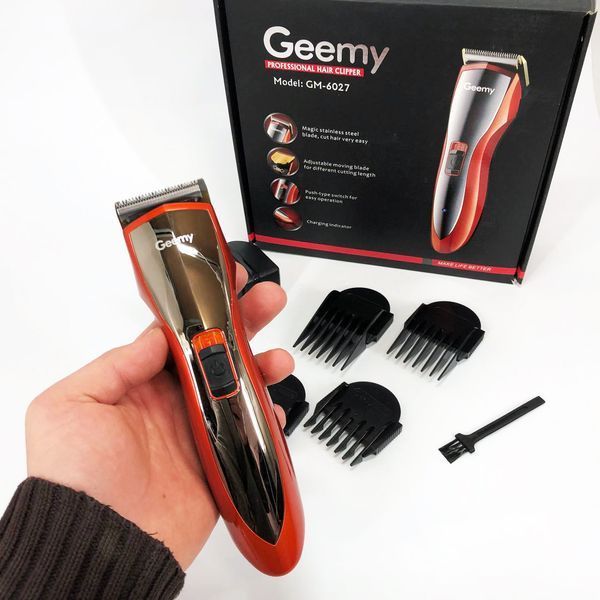 Машинка для стрижки волосся Pro Gemei GM-6027, Хороший бездротовий триммер, Практична машинка 00014517 фото